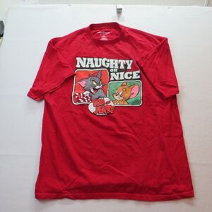 Tom and Jerry T-Shirt - Men's L - Hanna-Barbera - Naughty or Nice